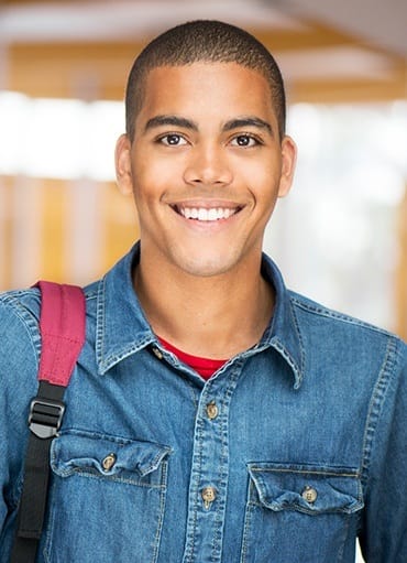 Young man with healthy smile