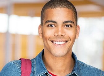 Young man with engaging smile