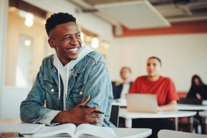 Smiling teen with Invisalign in Glenpool